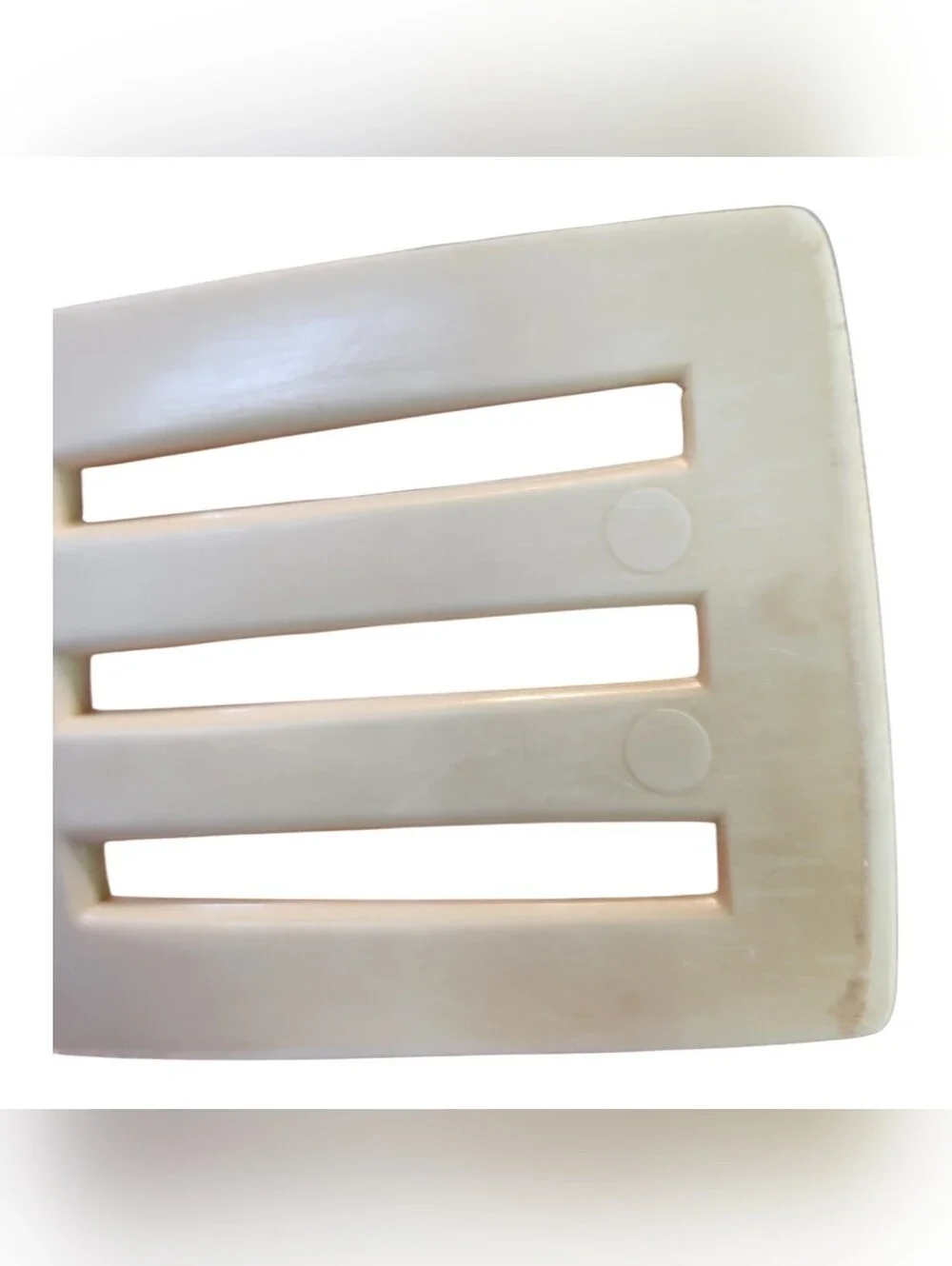 vintage Ekco 3 slots Spatula Nylon Plastic Handle USA 13x3 Flipper Turner Retro
